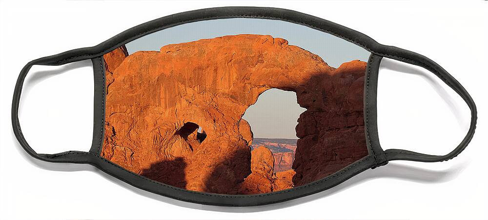 Utah Landscape Face Mask featuring the photograph The Elephant's Trunk by Jim Garrison