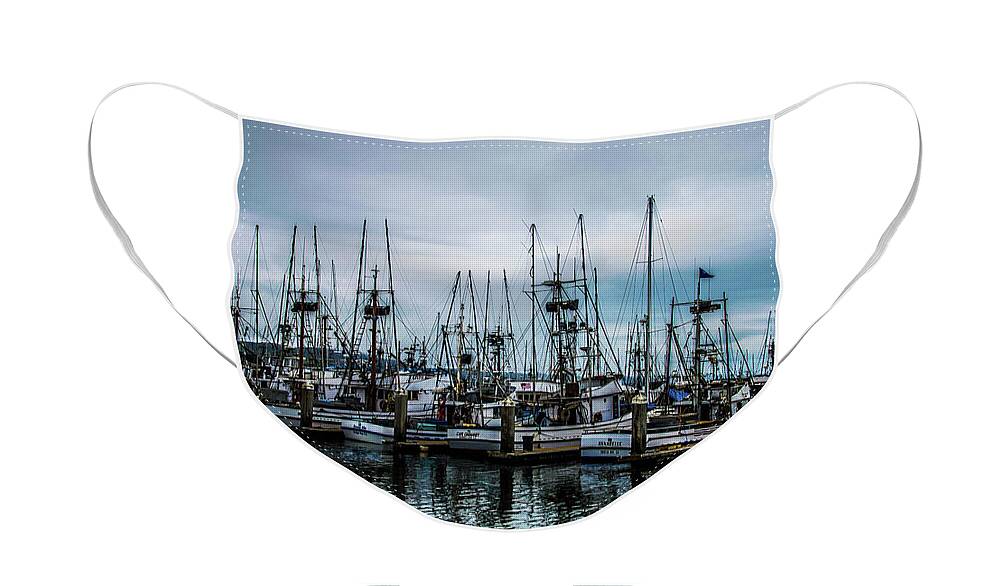 Fishing Face Mask featuring the photograph The Fleet by Steph Gabler
