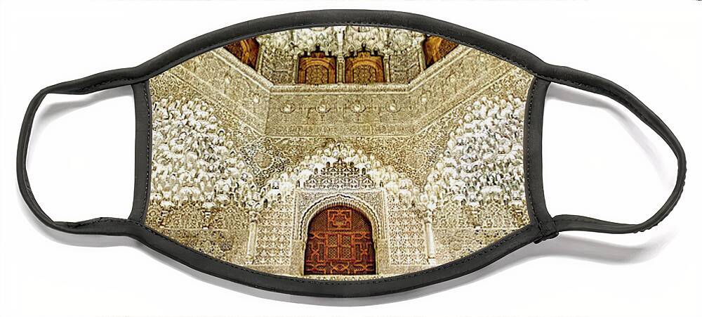 Alhambra Face Mask featuring the photograph The Hall of the Arabian Nights 2 by Weston Westmoreland