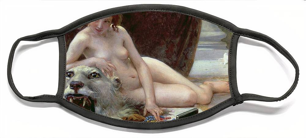Nude Face Mask featuring the painting The Jewel Case by Guillaume Seignac