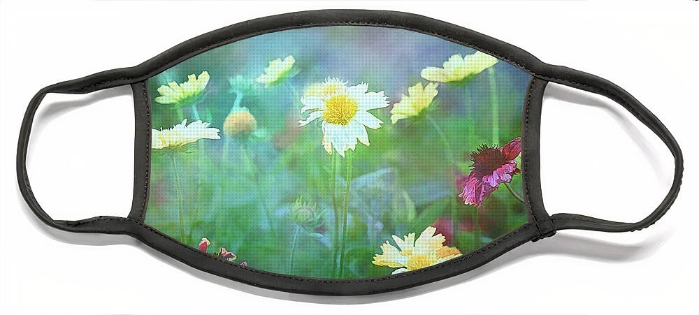 Flowers Face Mask featuring the photograph The Joy of Summer Flowers by Anita Pollak