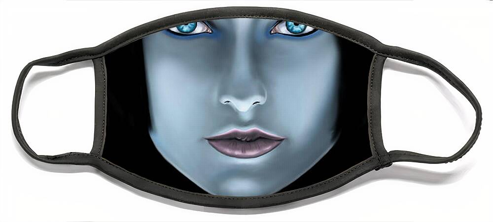 Science Fiction Face Mask featuring the digital art The Last of the ISOs by Norman Klein