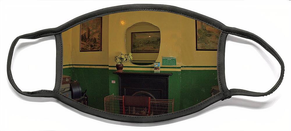 Nostalgia Face Mask featuring the photograph The Old Waiting Room by Richard Denyer