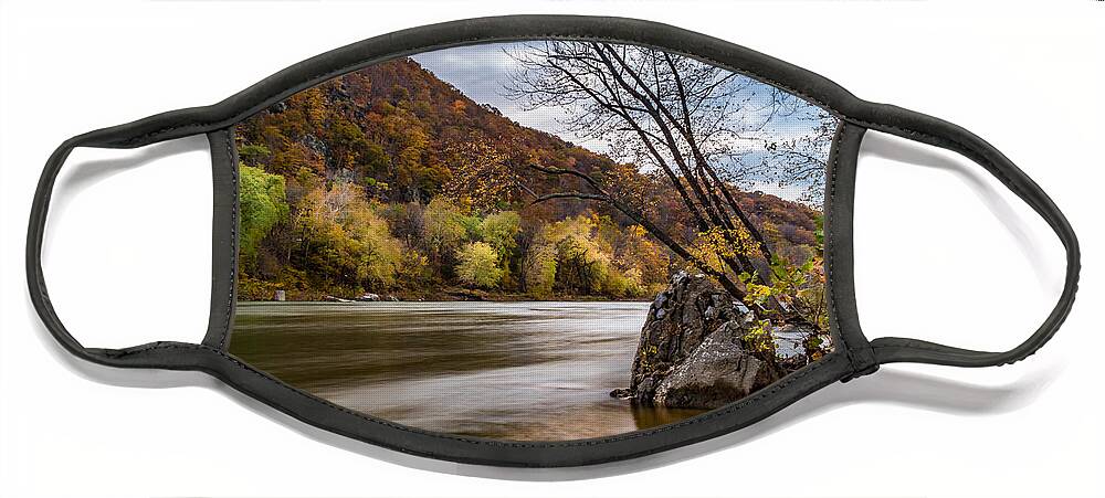 Autumn Face Mask featuring the photograph The Shenandoah in Autumn by Ed Clark