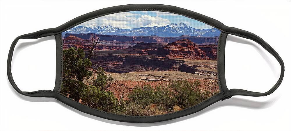 Utah Landscape Face Mask featuring the photograph The Red Divide by Jim Garrison