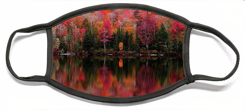 Fall Face Mask featuring the photograph The Reflection by Tim Kirchoff