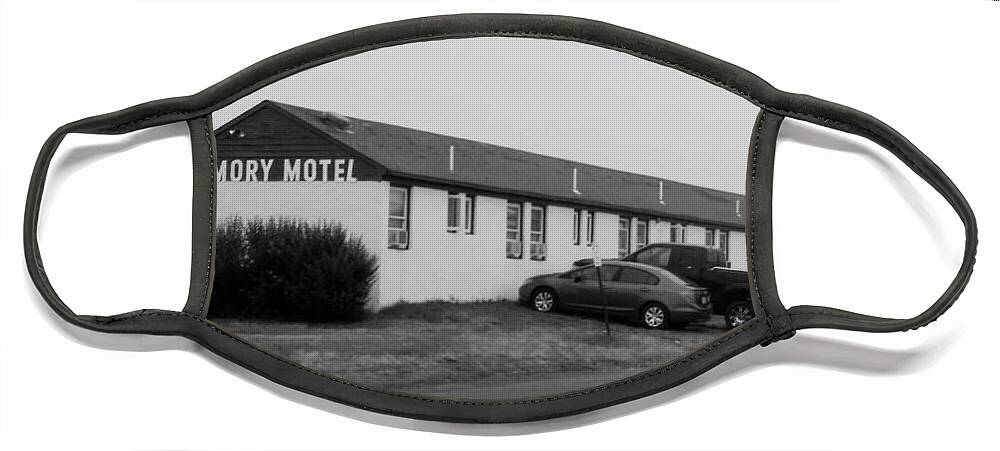 The Rolling Stones Face Mask featuring the photograph The Rolling Stones' Memory Motel Montauk New York by Rob Hans