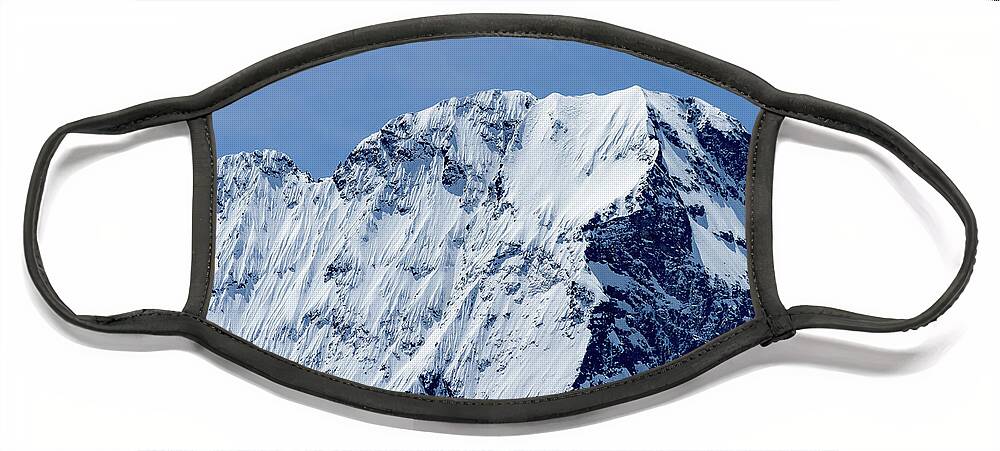 Mountain Landscape Face Mask featuring the photograph The Sirac - French Alps by Paul MAURICE