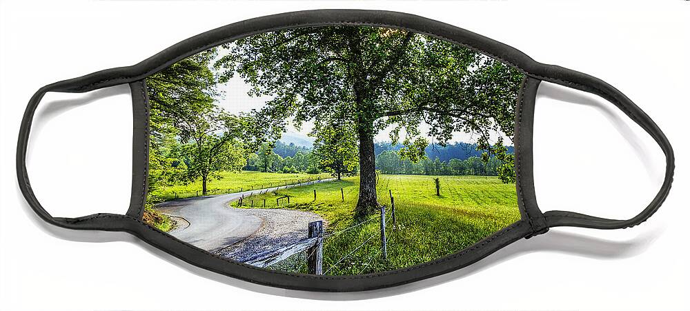 Appalachia Face Mask featuring the photograph The Valley at Cades Cove by Debra and Dave Vanderlaan