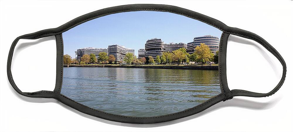 Watergate Face Mask featuring the photograph The Watergate Complex by Jackson Pearson