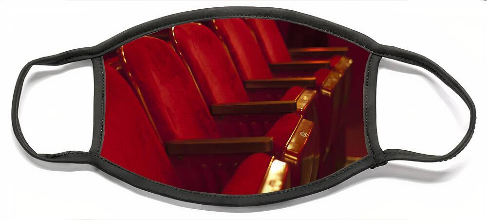Theater Face Mask featuring the photograph Theater Seating by Carolyn Marshall