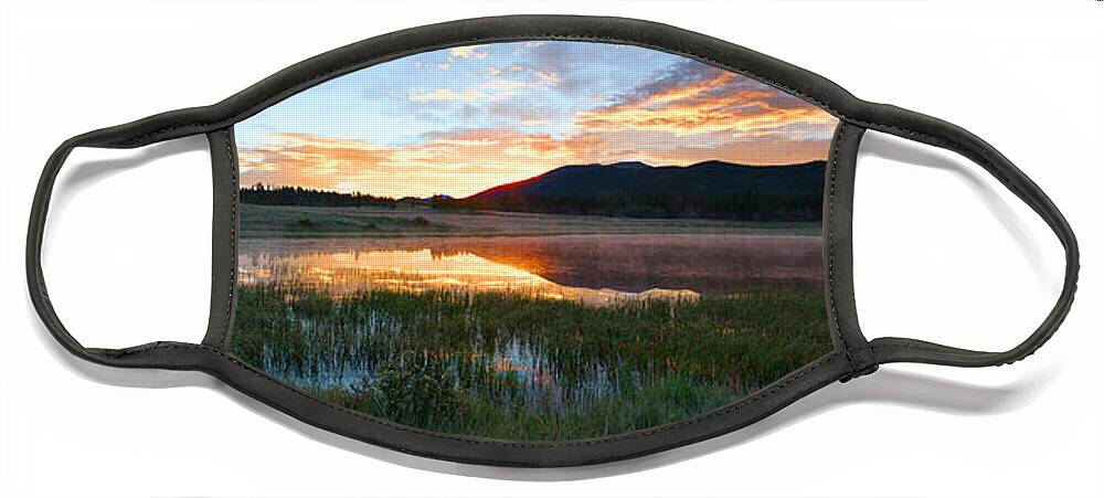 Mountain Sunrise Face Mask featuring the photograph There's a Song in the Air by Jim Garrison