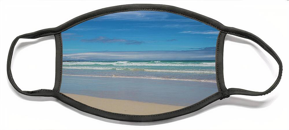 Beach Face Mask featuring the photograph There's Something About a Beach by Kathy McClure