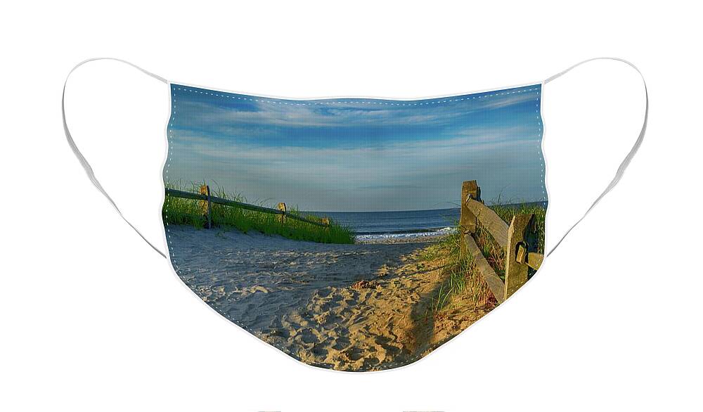Ocean City Face Mask featuring the photograph This Way To The Beach by James DeFazio