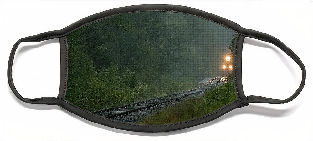 Adirondacks Face Mask featuring the photograph Through the Fog by Phil Spitze