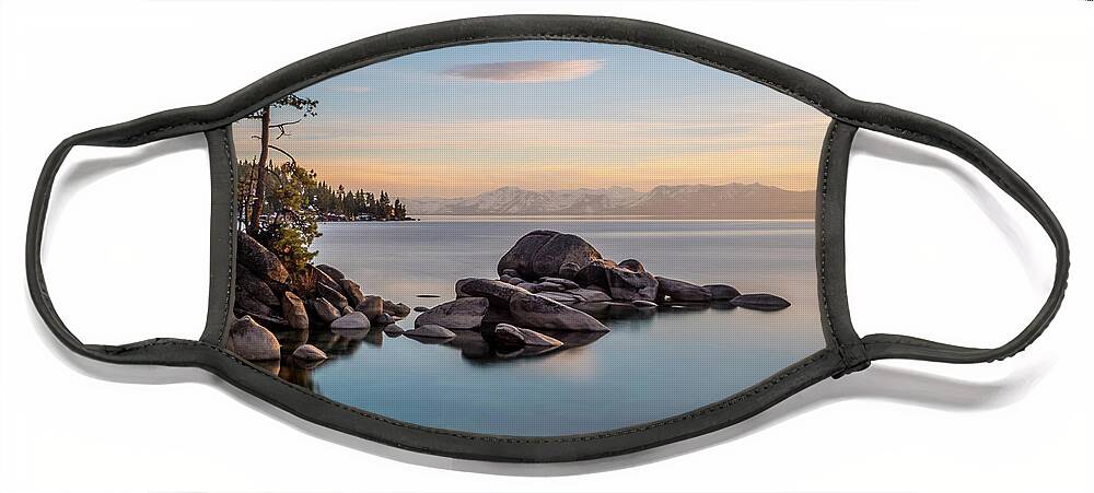 Lake Face Mask featuring the photograph Thunderbird View by Martin Gollery