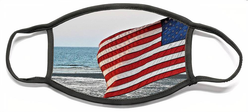 United States Of America Face Mask featuring the photograph To Shining Sea by Jan Gelders