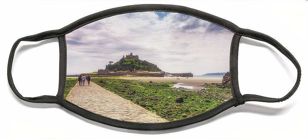 St Michael's Mount Face Mask featuring the photograph To The Mount by Framing Places