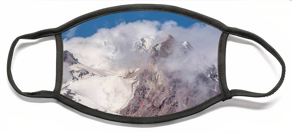 Mount Hood Face Mask featuring the photograph Top Of The World by Kristina Rinell