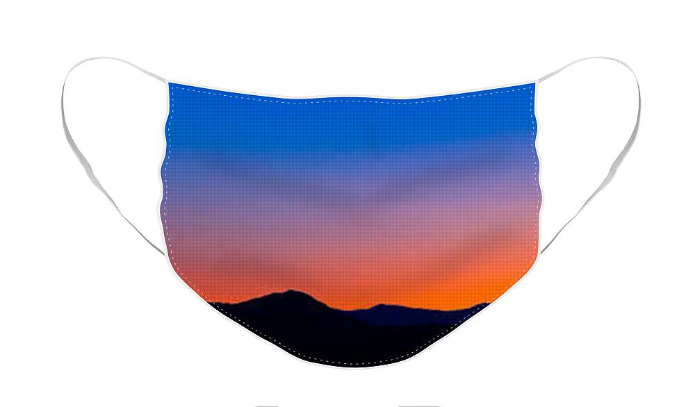 Texas Face Mask featuring the photograph Tornillo Sunset by SR Green