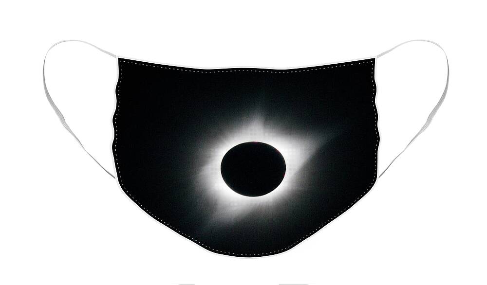 Space Face Mask featuring the photograph Totality by Matt Swinden