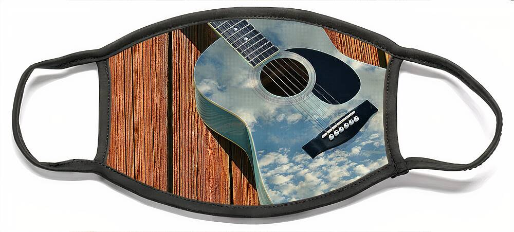 Guitar Face Mask featuring the photograph Touch The Sky by Laura Fasulo