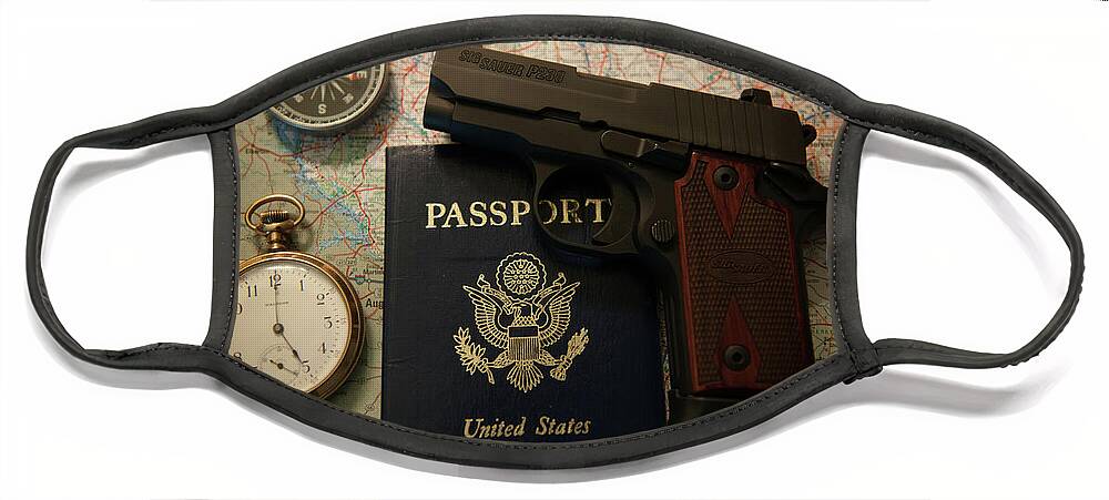 Passport Face Mask featuring the photograph Travel Safe by Dale Powell