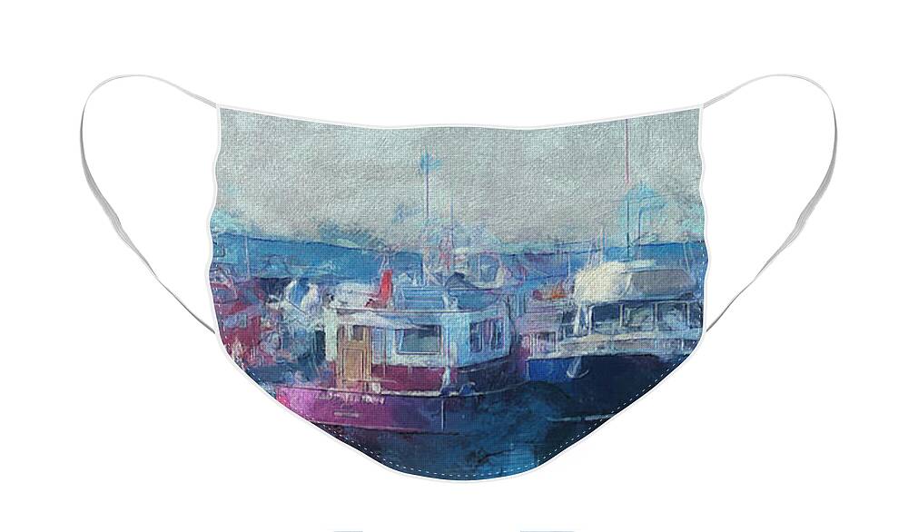 Tugs Face Mask featuring the photograph Tugs Together by Claire Bull