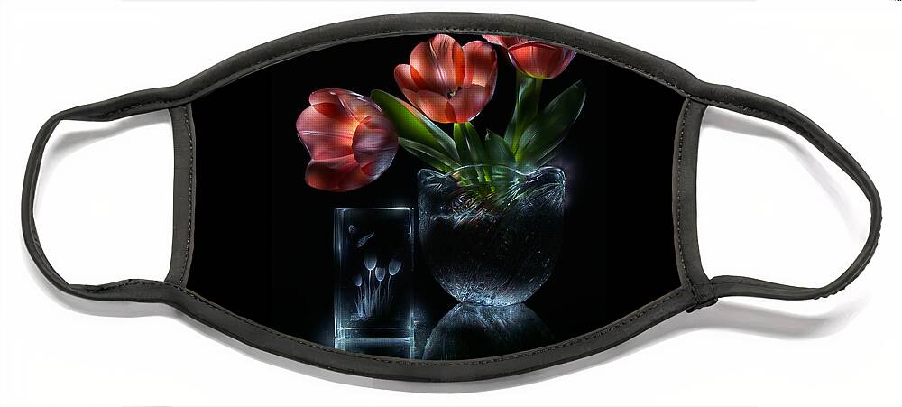 Still Face Mask featuring the photograph Tulips by Alexey Kljatov
