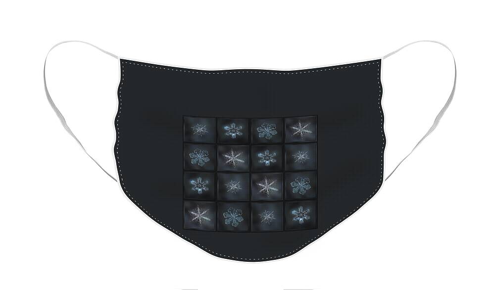 Snowflake Face Mask featuring the photograph Under the grey sky II by Alexey Kljatov