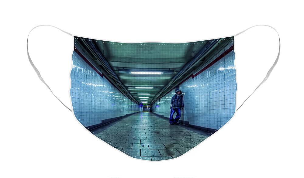 Subway Face Mask featuring the photograph Underground Inhabitants by Evelina Kremsdorf