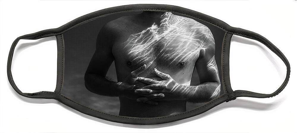 Swim Face Mask featuring the photograph Underwater Chest by Gemma Silvestre