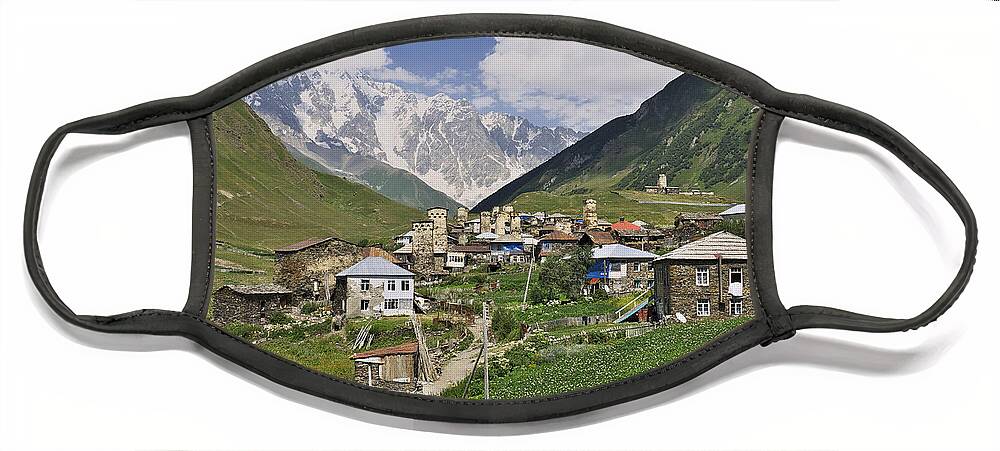Mountain Face Mask featuring the photograph Ushguli by Ivan Slosar