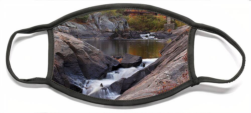 Water Face Mask featuring the photograph Victoria Falls by Linda McRae