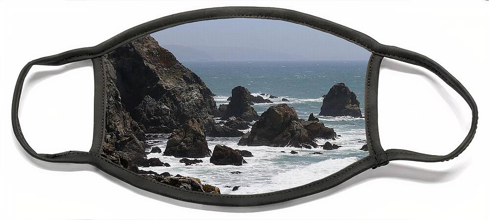 Bodega Head Face Mask featuring the photograph View from Bodega Head in Bodega Bay CA - 4 by Christy Pooschke