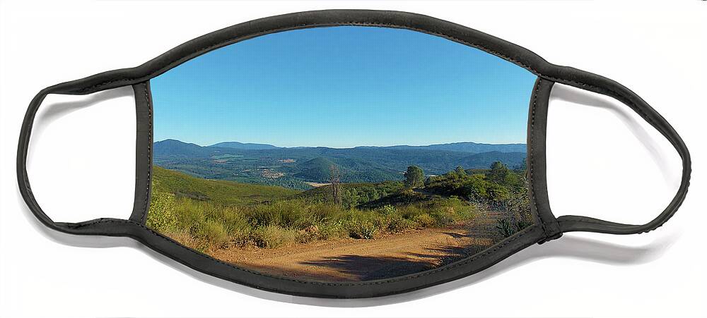 Beauty Face Mask featuring the photograph View South from Mt. Konocti by K Bradley Washburn