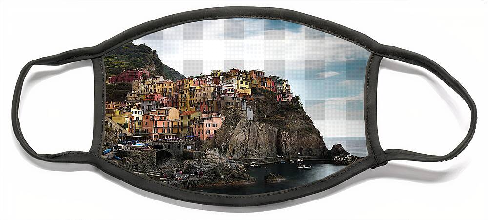 Michalakis Ppalis Face Mask featuring the photograph Village of Manarola CinqueTerre, Liguria, Italy by Michalakis Ppalis