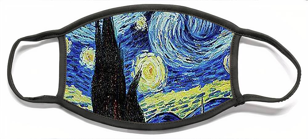 Vincent van Gogh Starry Night Painting Tote Bag by Tony Rubino