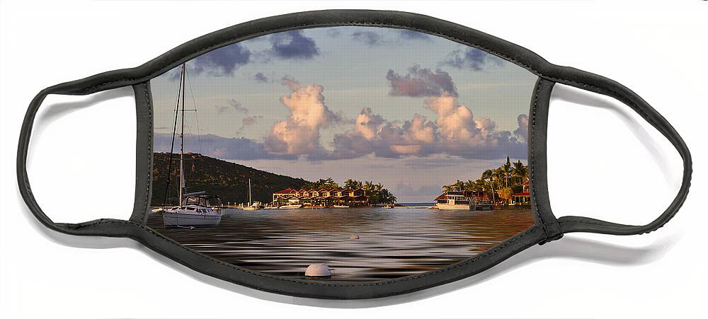 Sunset Face Mask featuring the photograph Virgin Gorda by Louise Heusinkveld