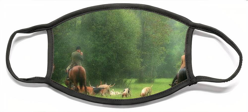 Horse Face Mask featuring the photograph Waiting for the Hunt by Angela Rath