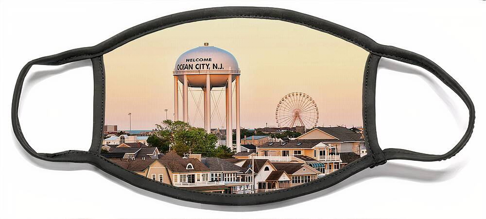 Ocean City Face Mask featuring the photograph Welcome to Ocean City, NJ by Kristia Adams