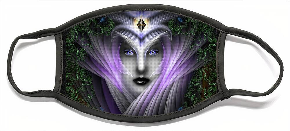Arsencia Face Mask featuring the digital art What Dreams Are Made Of Garden Dreams by Rolando Burbon