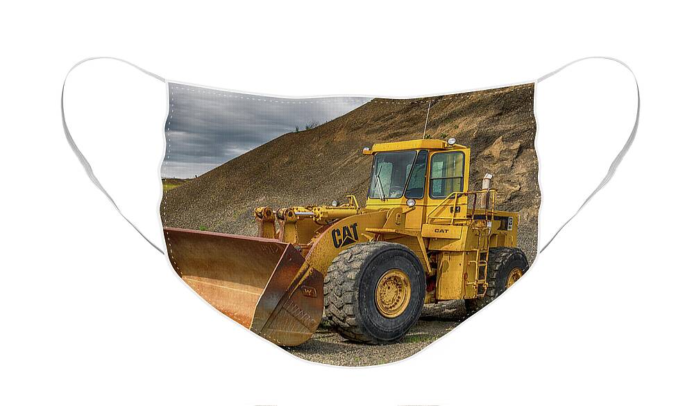 Wheel Loader Face Mask featuring the photograph Wheel Loader by Paul Freidlund