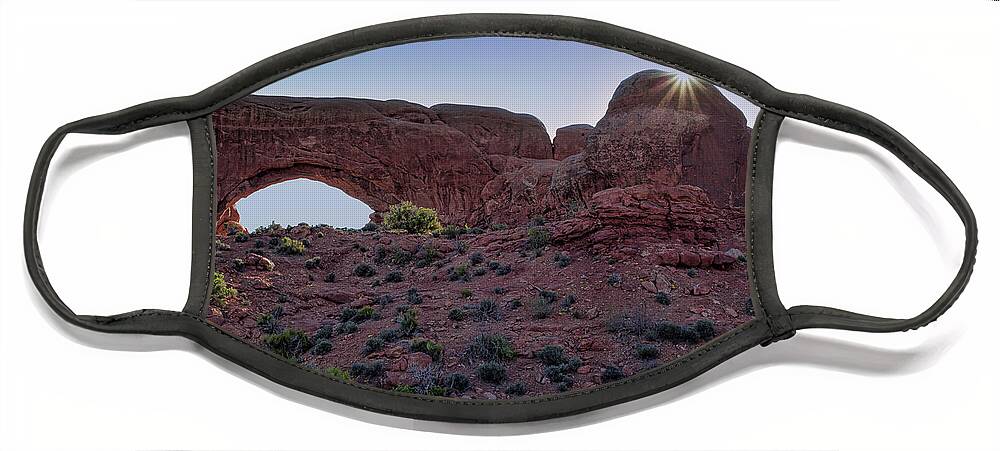 Utah Landscape Face Mask featuring the photograph Will there be any Stars in my Crown by Jim Garrison