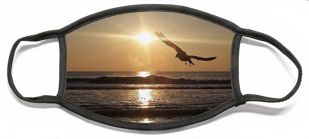 Water Face Mask featuring the photograph Wings of Sunrise by Robert Banach