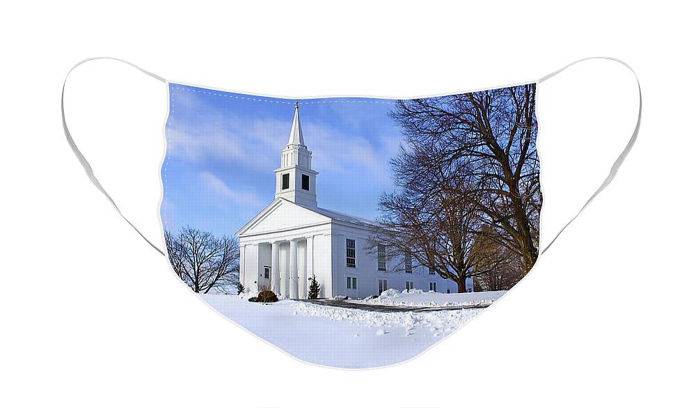 Beautiful Face Mask featuring the photograph Winter Church by Evelina Kremsdorf
