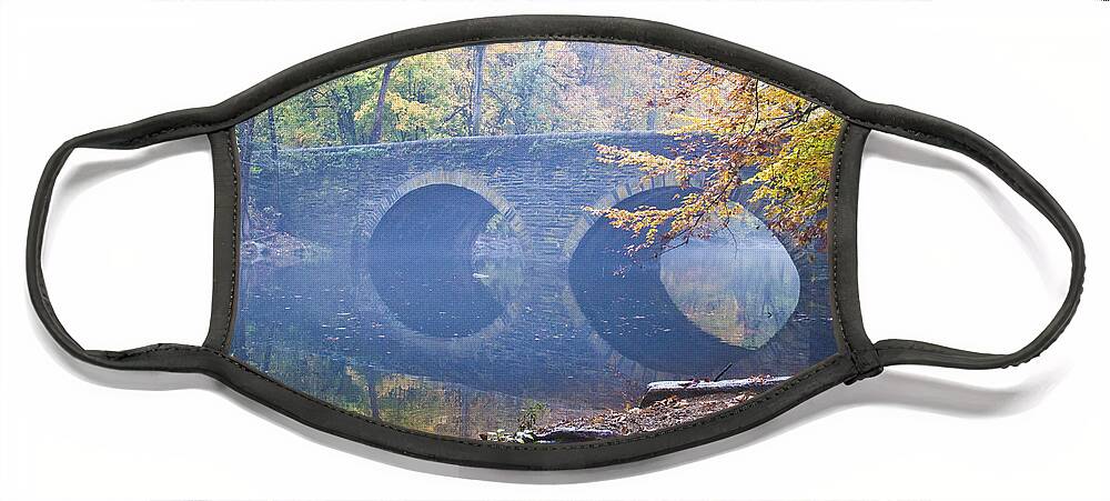 Wissahickon Face Mask featuring the photograph Wissahickon Creek at Bells Mill Rd. by Bill Cannon