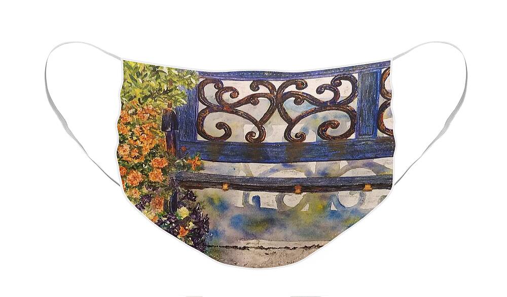 Wrought Iron Face Mask featuring the painting Won't You Join Me? by Lisa Debaets