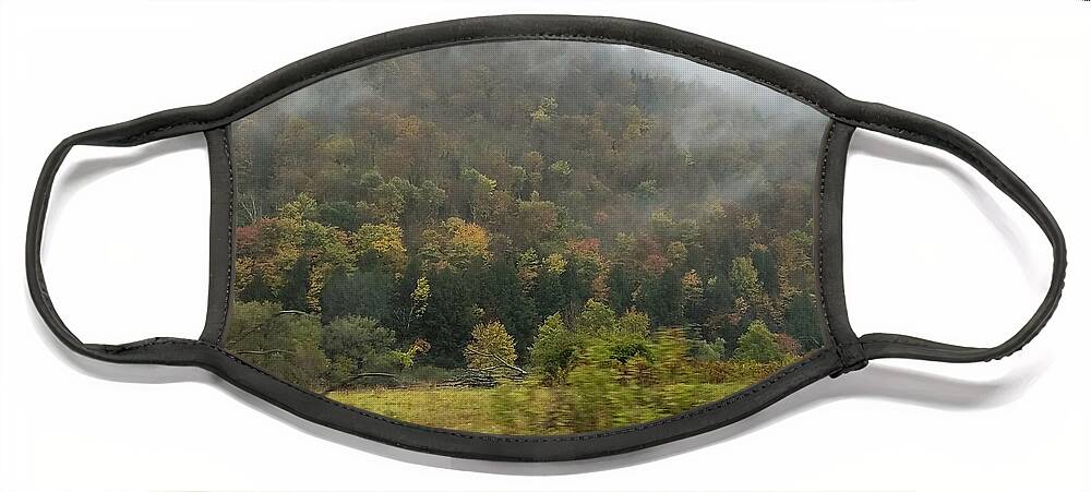 Forest Face Mask featuring the photograph Wooded Mountain Mist by Vic Ritchey