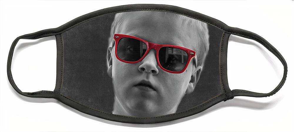 Black Face Mask featuring the photograph Young Mr. Cool by Cathy Kovarik